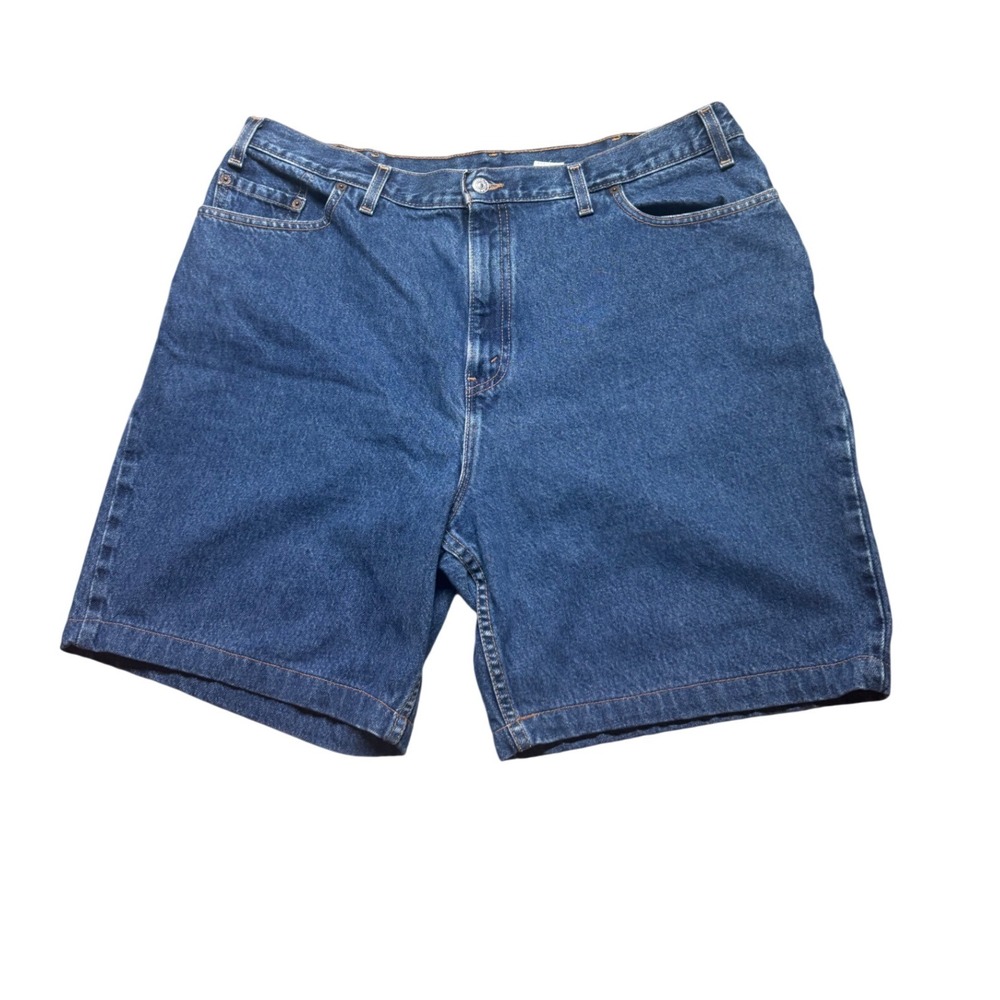 Vintage Levis 550 Relaxed Fit Denim Shorts Mens 40 Medium Wash Blue Made in USA